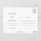 Ellesmere Modernes Minimalistisches Foto Save the  Postkarte (Rückseite)