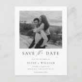 Ellesmere Modernes Minimalistisches Foto Save the  Postkarte (Vorderseite)