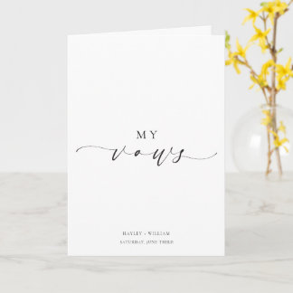 Ellesmere My Vows Wedding Card Karte