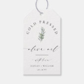 Ellesmere Olive Oil Gefallen Geschenkanhänger (Vorderseite)