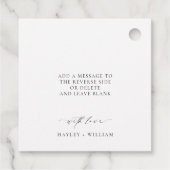 Ellesmere Olivenöl Geschenkanhänger (Rückseite)