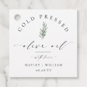 Ellesmere Olivenöl Geschenkanhänger (Vorderseite)