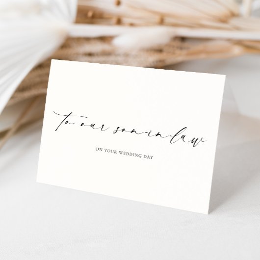 Ellesmere Our My Son-In-Law Wedding Day Karte