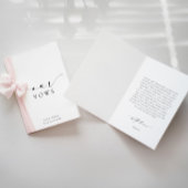Ellesmere Our Vows Wedding Card Karte