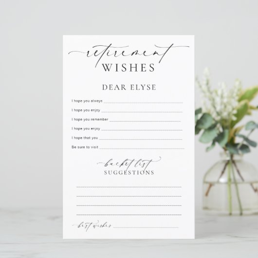 Ellesmere Retirement wünscht (Stehend Vorderseite)