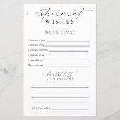 Ellesmere Retirement wünscht (Vorderseite)