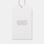 Ellesmere Schwarze Italienische Tradition Sugared  Geschenkanhänger (Rückseite)