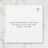 Ellesmere Schwarze Italienische Tradition Sugared  Geschenkanhänger (Rückseite)