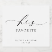 Ellesmere Sein Lieblingsfavorit Bierflaschenetikett (Einzelnes Label)