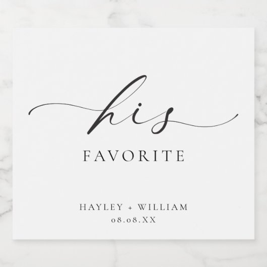 Ellesmere Sein Lieblingsfavorit Bierflaschenetikett (Einzelnes Label)