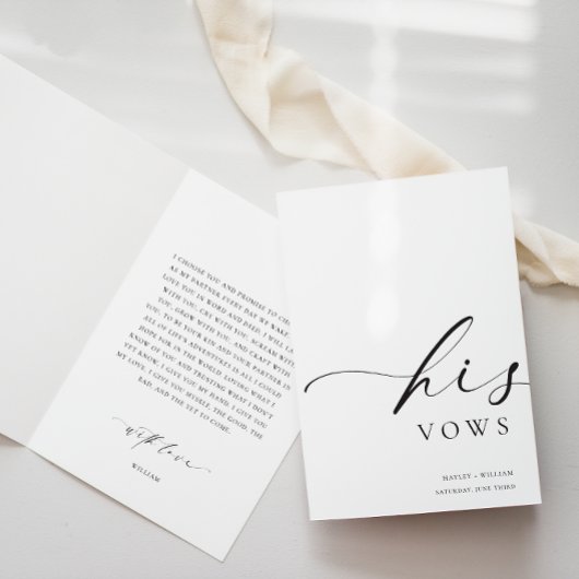 Ellesmere Seine Vows Wedding Card Karte