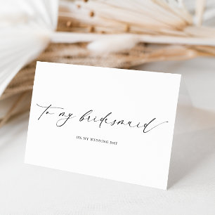 Ellesmere To My Bridesmaid Wedding Day Card Karte