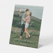 Ellesmere und so beginnt das Abenteuer Hochzeit Sockelschild (Vorderseite)