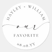 Ellesmere Unser Favorit Runder Aufkleber (Vorderseite)