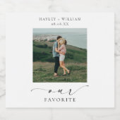 Ellesmere Unser Lieblings-Foto-Gefallen Schaumweinetikett (Einzelnes Label)