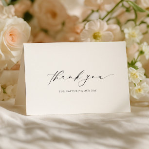 Ellesmere Vielen Dank, Fotograf Wedding Day Karte