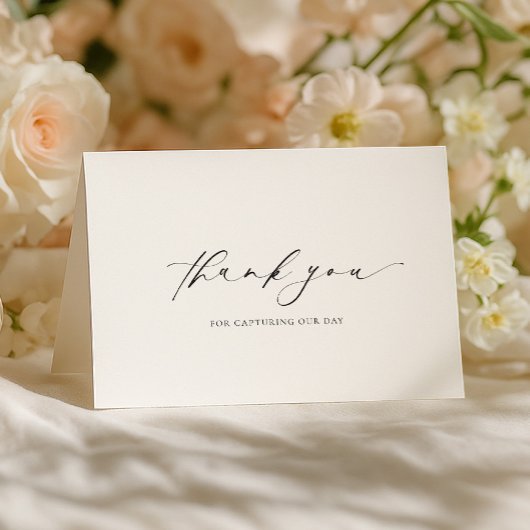 Ellesmere Vielen Dank, Fotograf Wedding Day Karte