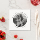 Ellesmere Wedding Foto Serviette (Beispiel)