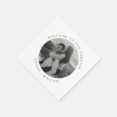 Ellesmere Wedding Foto Serviette (Ecke)