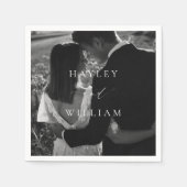 Ellesmere Wedding Foto Serviette (Vorderseite)