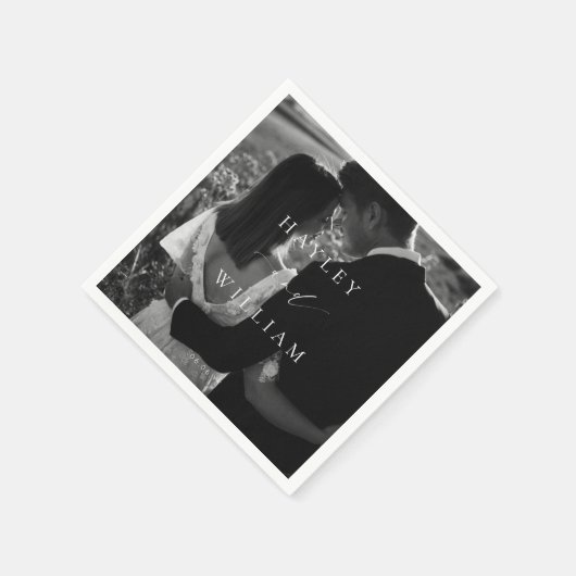 Ellesmere Wedding Foto Serviette (Ecke)