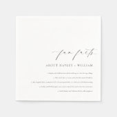 Ellesmere Wedding Fun Fakten Serviette (Vorderseite)