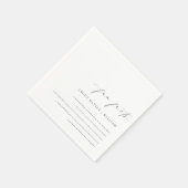 Ellesmere Wedding Fun Fakten Serviette (Ecke)