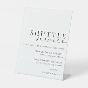 Ellesmere Wedding Venue Shuttleservice Sockelschild