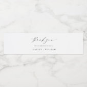 Ellesmere Wedding Vielen Dank Wasserflaschenetikett (Einzelnes Label)