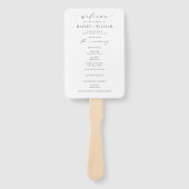 Ellesmere Wedding Zeremony Program Fächer (Vorderseite)