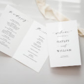 Ellesmere Wedding Zeremony Program Programm