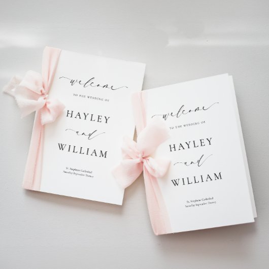 Ellesmere Wedding Zeremony Program Programm