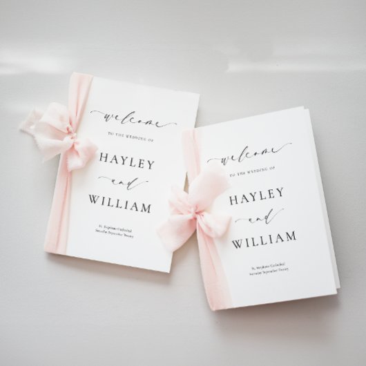 Ellesmere Wedding Zeremony Program Programm