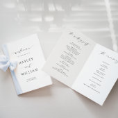 Ellesmere Wedding Zeremony Program Programm