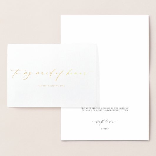 Ellesmere zum Hochzeitstag meiner Trauzeugin Folienkarte (Anzeige)