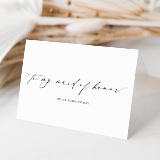 Ellesmere zum Hochzeitstag meiner Trauzeugin Karte