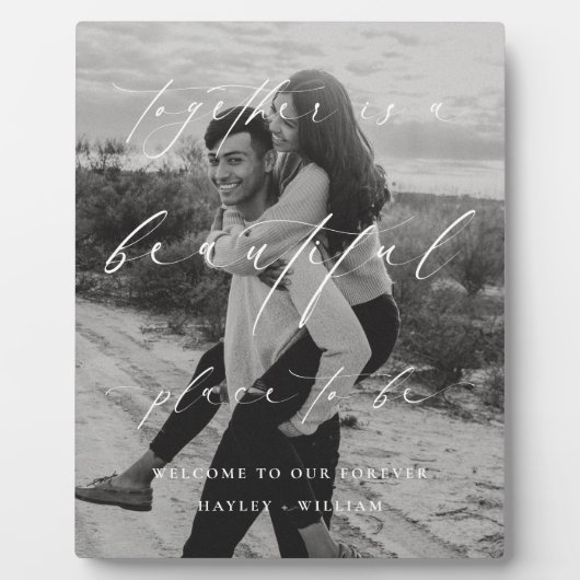 Ellesmere Zusammen ist ein schöner Ort Willkommen Fotoplatte (Vorderseite)