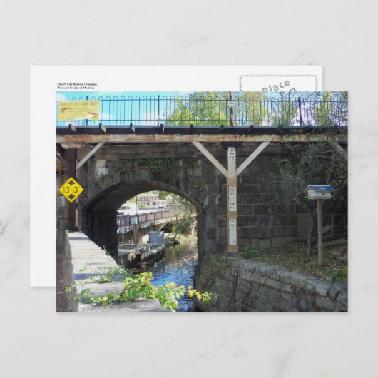 Ellicott City Railoverpass Postkarte (Vorne/Hinten)