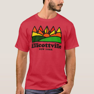 Ellicottville NY New York Retro Vintage Berge T-Shirt