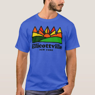 Ellicottville NY New York Retro Vintage Berge T-Shirt