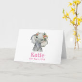 Ellie Birth Card Karte (Gelbe Blume)