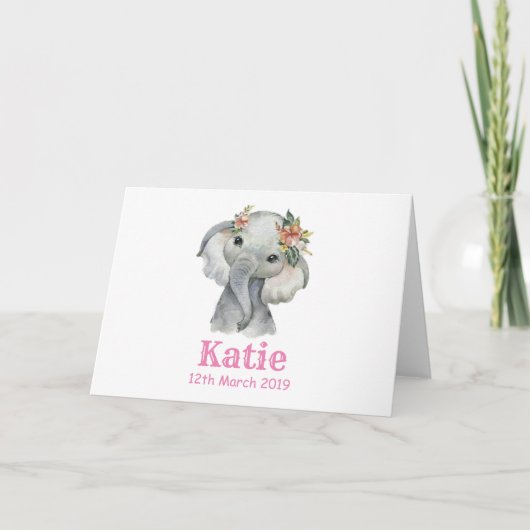 Ellie Birth Card Karte (Vorderseite)