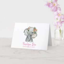Ellie Birth Card Karte