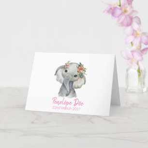 Ellie Birth Card Karte