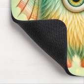 Ellie – Das großäugige skeptische Monster Mousepad (Ecke)
