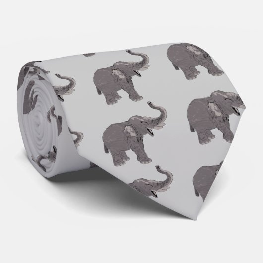 Ellie der Elefant Krawatte (Gerollt)