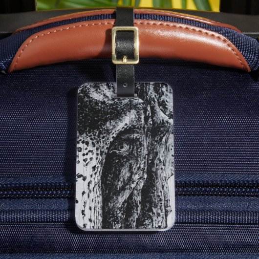 Ellie Elephant Asian Wildlife Jungle Tierart Gepäckanhänger (Vorderseite Insitu 2)