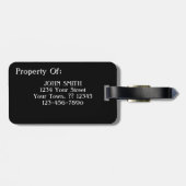 Ellie Elephant Asian Wildlife Jungle Tierart Gepäckanhänger (Rückseite horizontal)