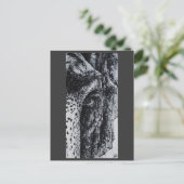 Ellie Elephant Asian Wildlife Jungle Tierart Postkarte (Stehend Vorderseite)