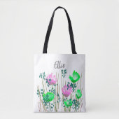 Ellie Floral Monogram Tasche (Vorderseite)